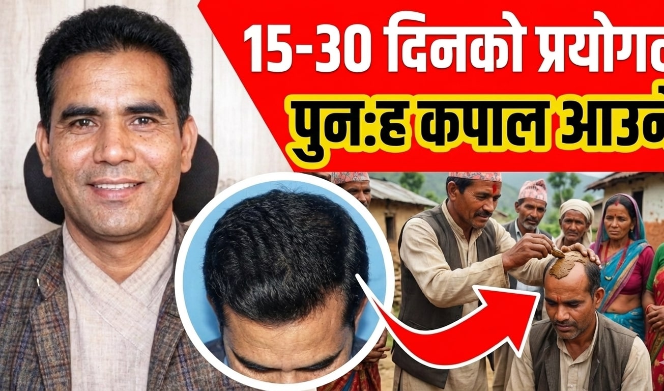 Jamaalgota™ आयुर्वेदिक कपाल बढाउने पाउडर – Premium Quality Hair Growth Powder