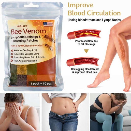 Original Bee Venom Foot Patches – Natural Detox & Relaxation Pads | Improves Sleep, Circulation & Stress Relief