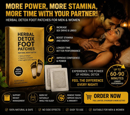 Himalo Herbal Foot Patches for Energy, Circulation & Libido Support