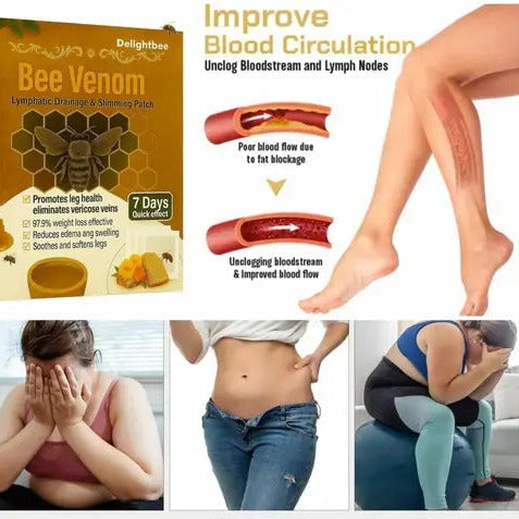 Original Bee Venom Foot Patches – Natural Detox & Relaxation Pads | Improves Sleep, Circulation & Stress Relief