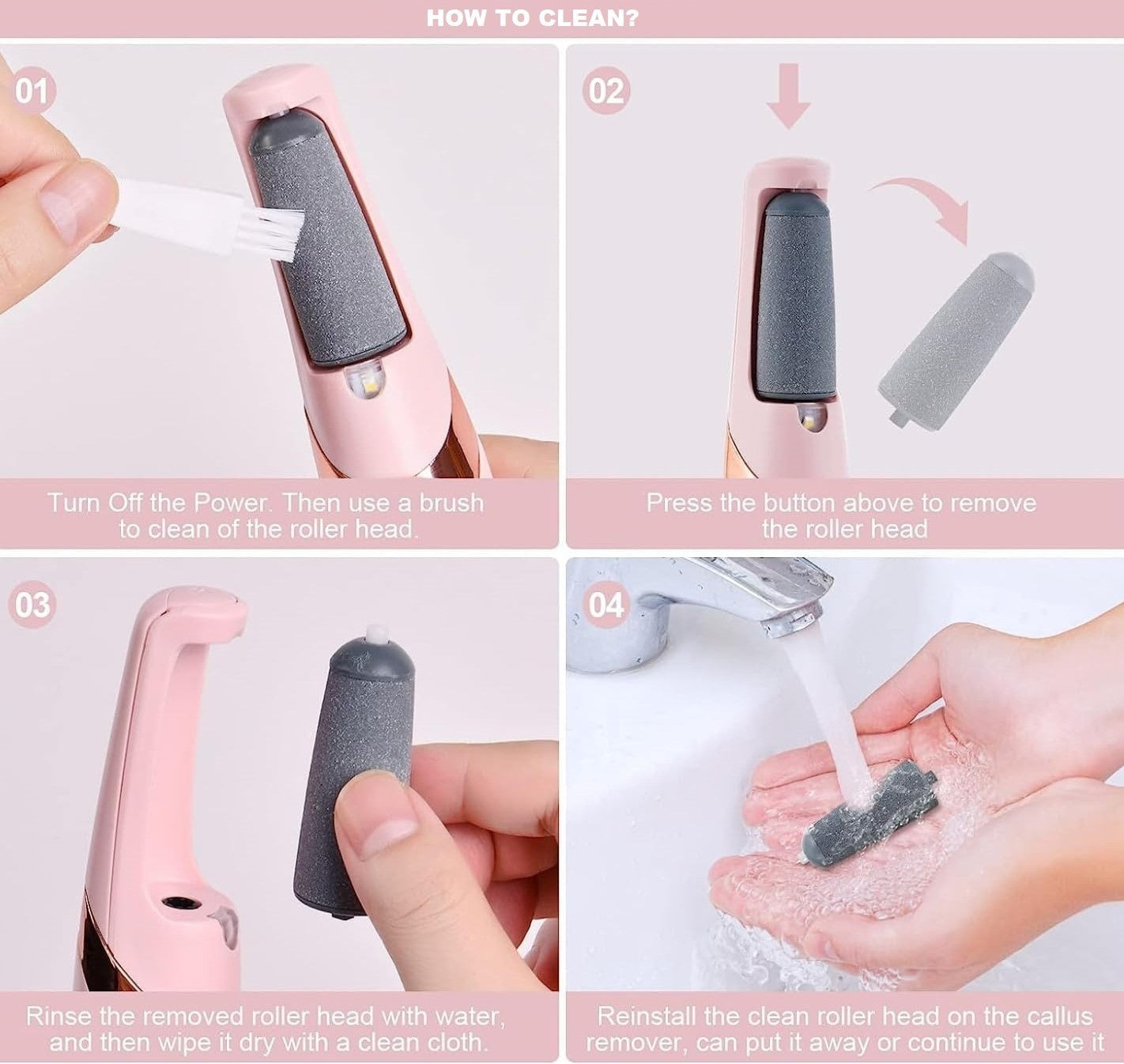 Original Callus Remover for Feet – Electric Foot Scrubber for Dead Skin, Pedicure Machine for Soft & Smooth Feet