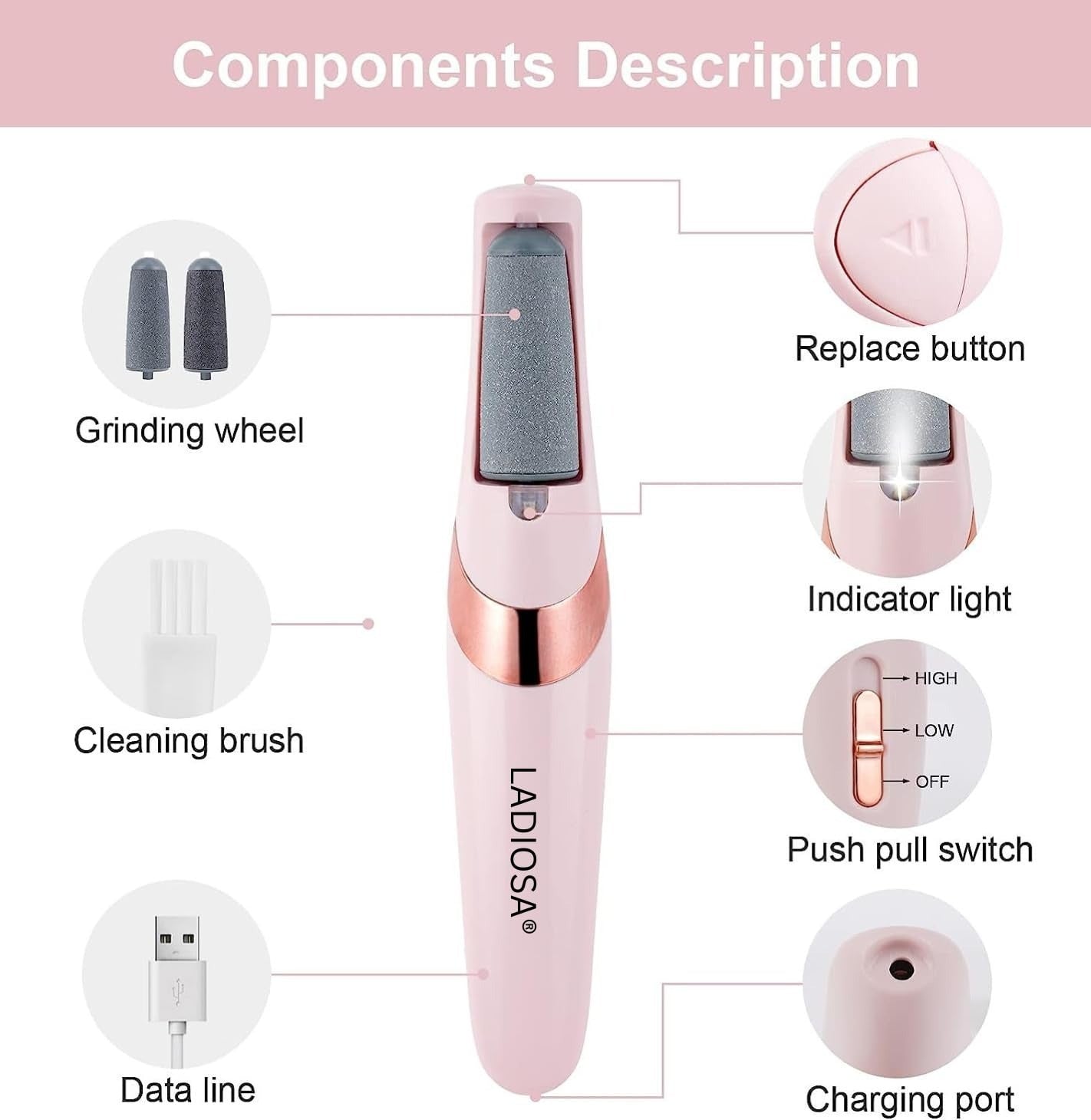 Original Callus Remover for Feet – Electric Foot Scrubber for Dead Skin, Pedicure Machine for Soft & Smooth Feet