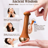Kansa Wand Massager– 2-in-1 Face and Foot Massage Tool